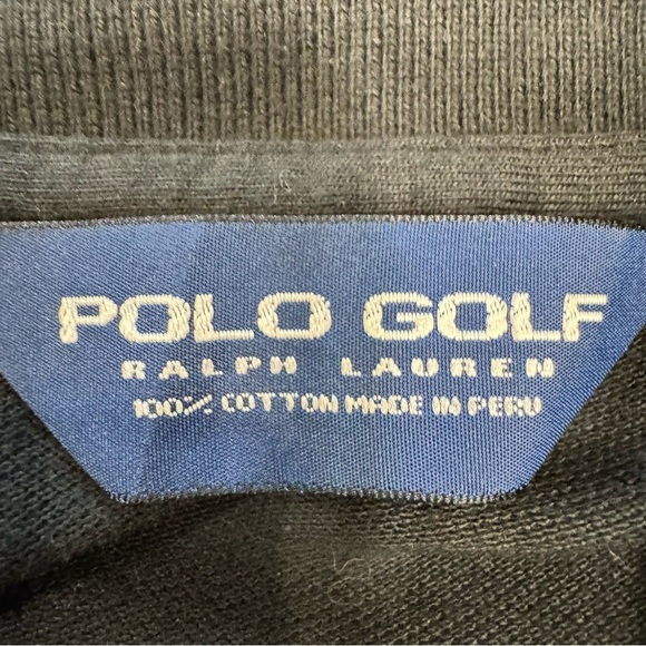 Ralph Lauren Golf Men's XL Black Polo Shirt Short Sleeve Embroidered Pony Logo - Picture 6 of 8